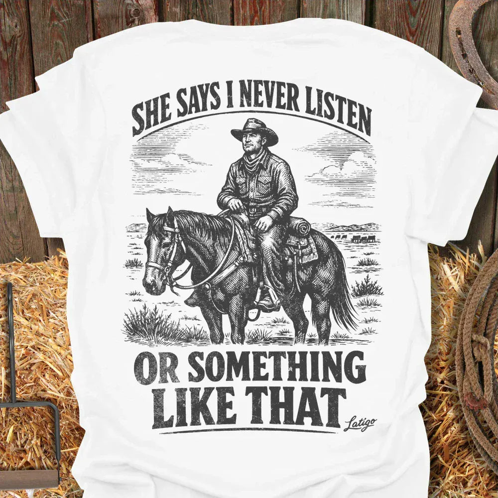 Latigo-Cowboy Authentics Listen Tee