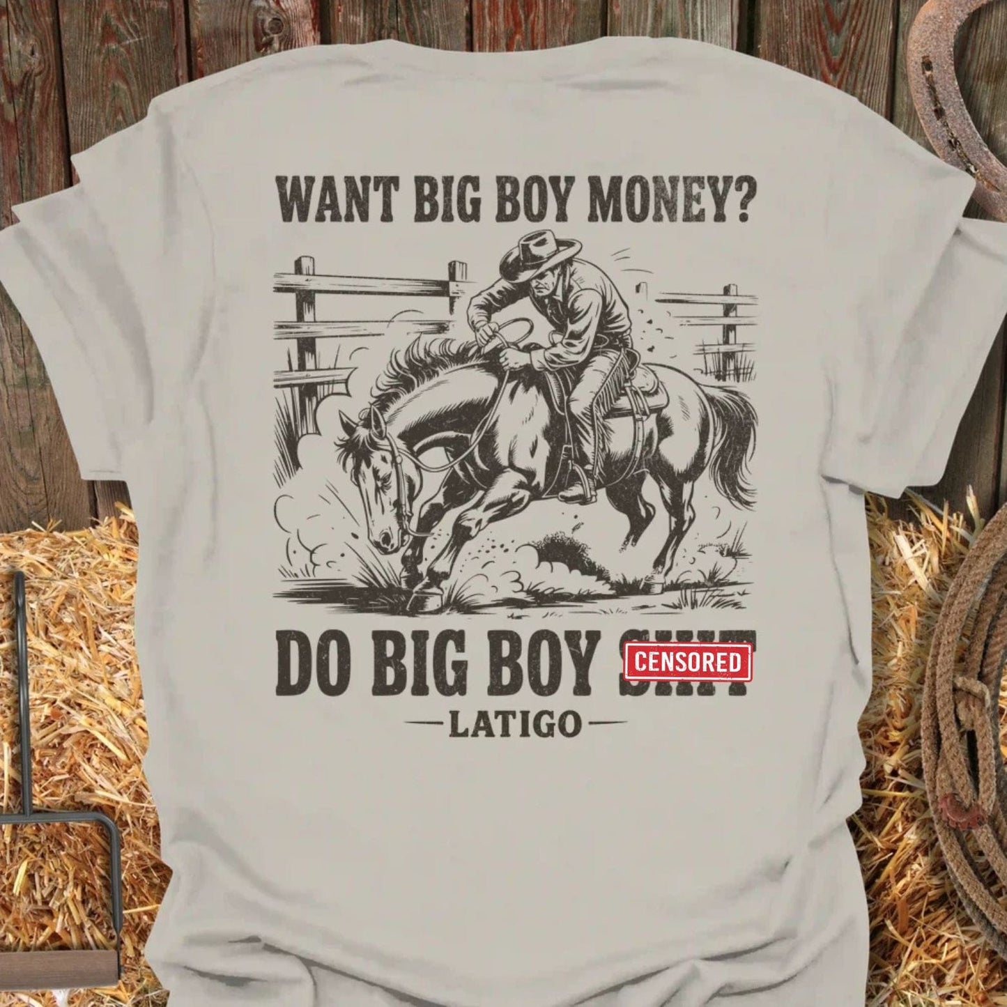 Latigo-Cowboy Authentics Natural / S Big Boy
