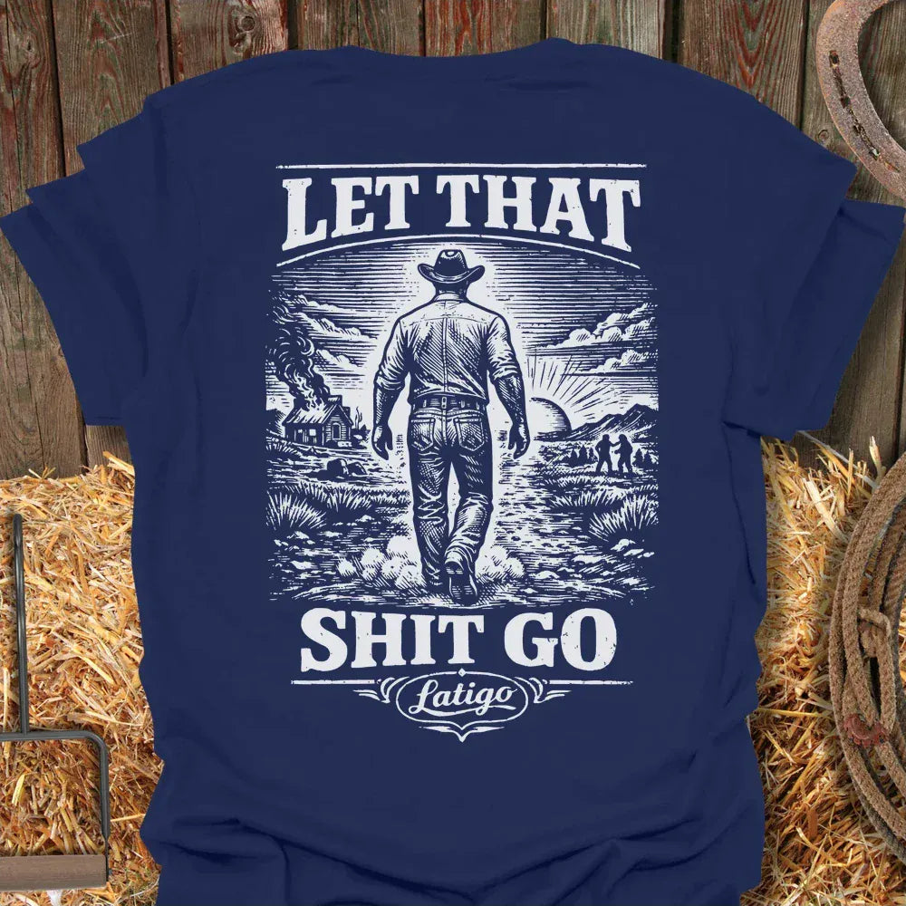 Latigo-Cowboy Authentics Navy / S Let It Go Tee