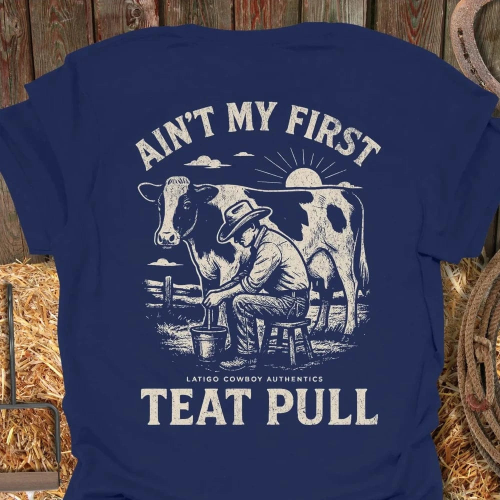 Latigo-Cowboy Authentics Navy / S Teat Pull Tee