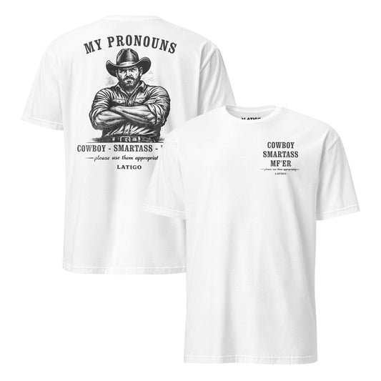 Latigo-Cowboy Authentics Pronouns Tee
