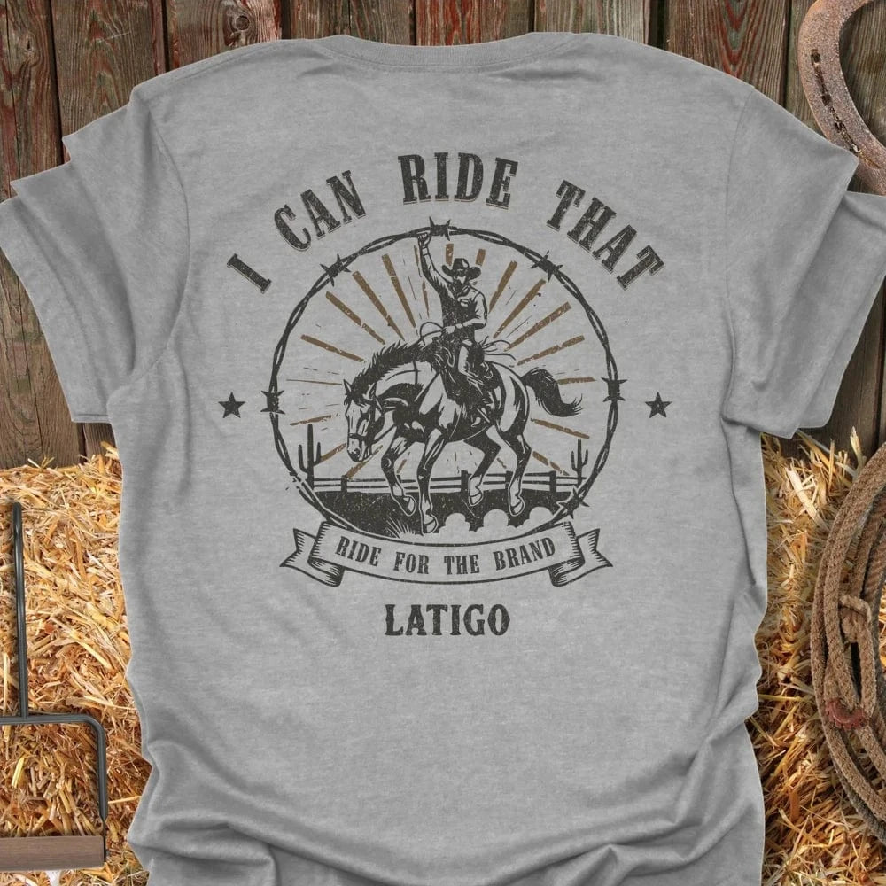 Latigo-Cowboy Authentics Sport Grey / S Brand Tee