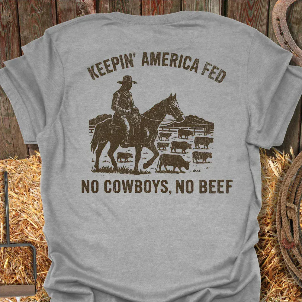 Latigo-Cowboy Authentics Sport Grey / S No Beef Tee