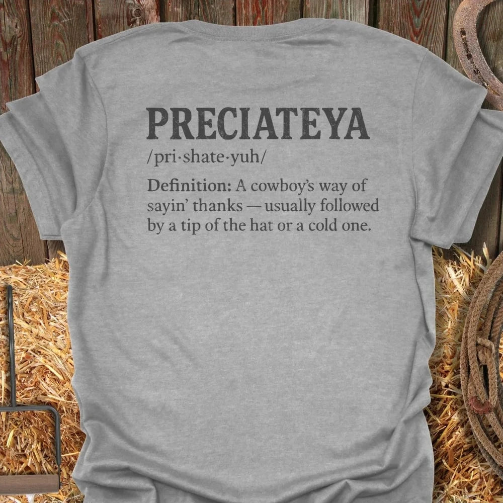 Latigo-Cowboy Authentics Sport Grey / S Preciateya Tee