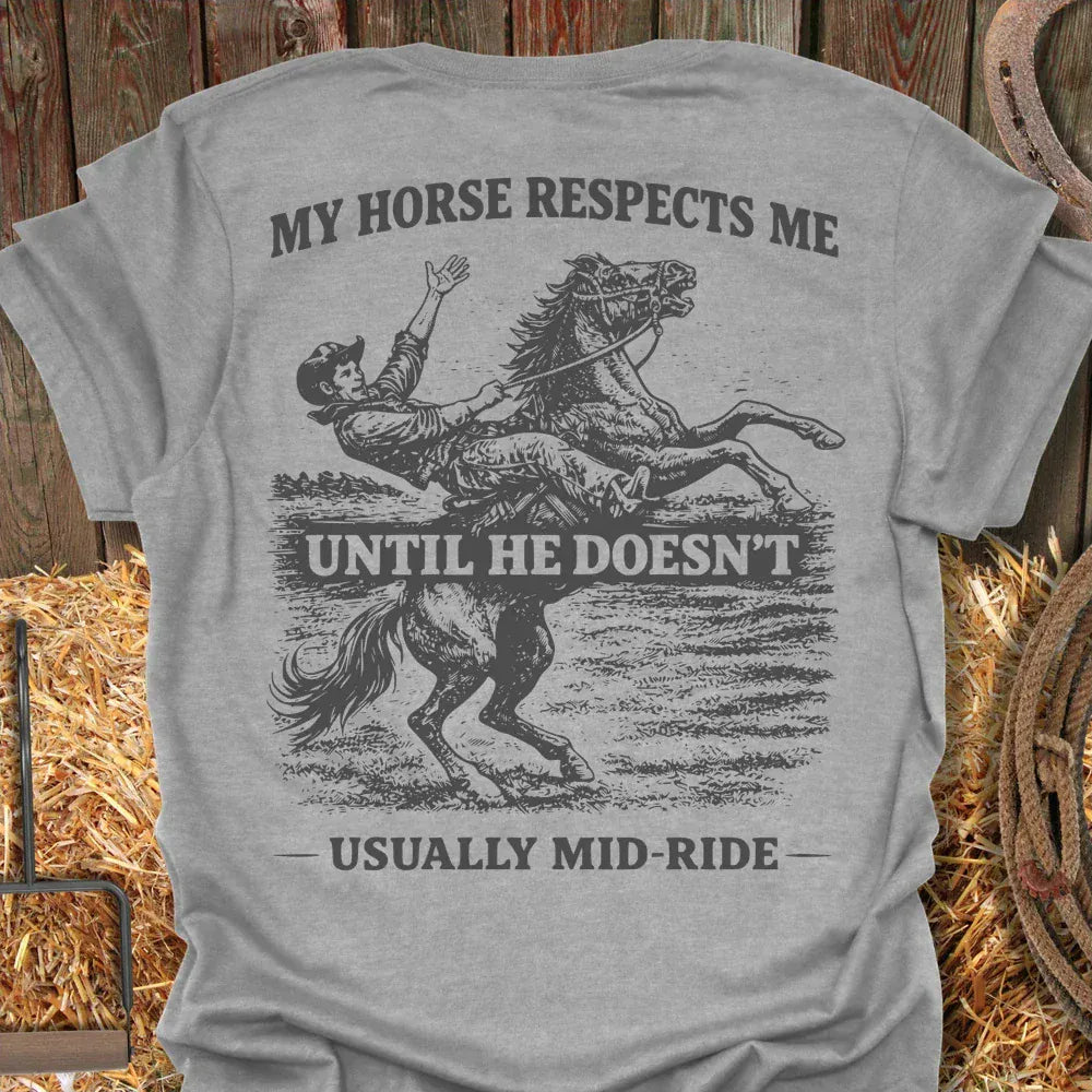 Latigo-Cowboy Authentics Sport Grey / S Respect Tee