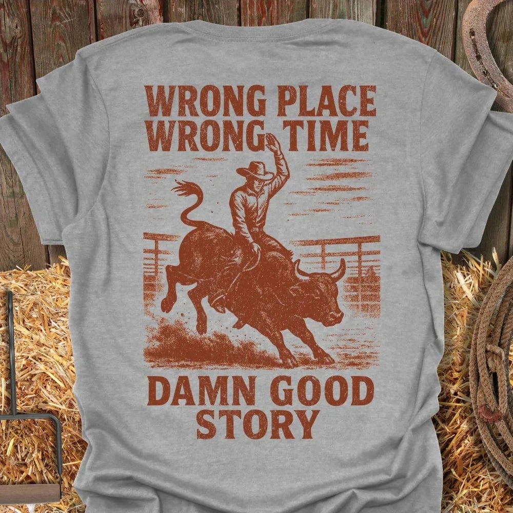 Latigo-Cowboy Authentics Sport Grey / S Story Tee