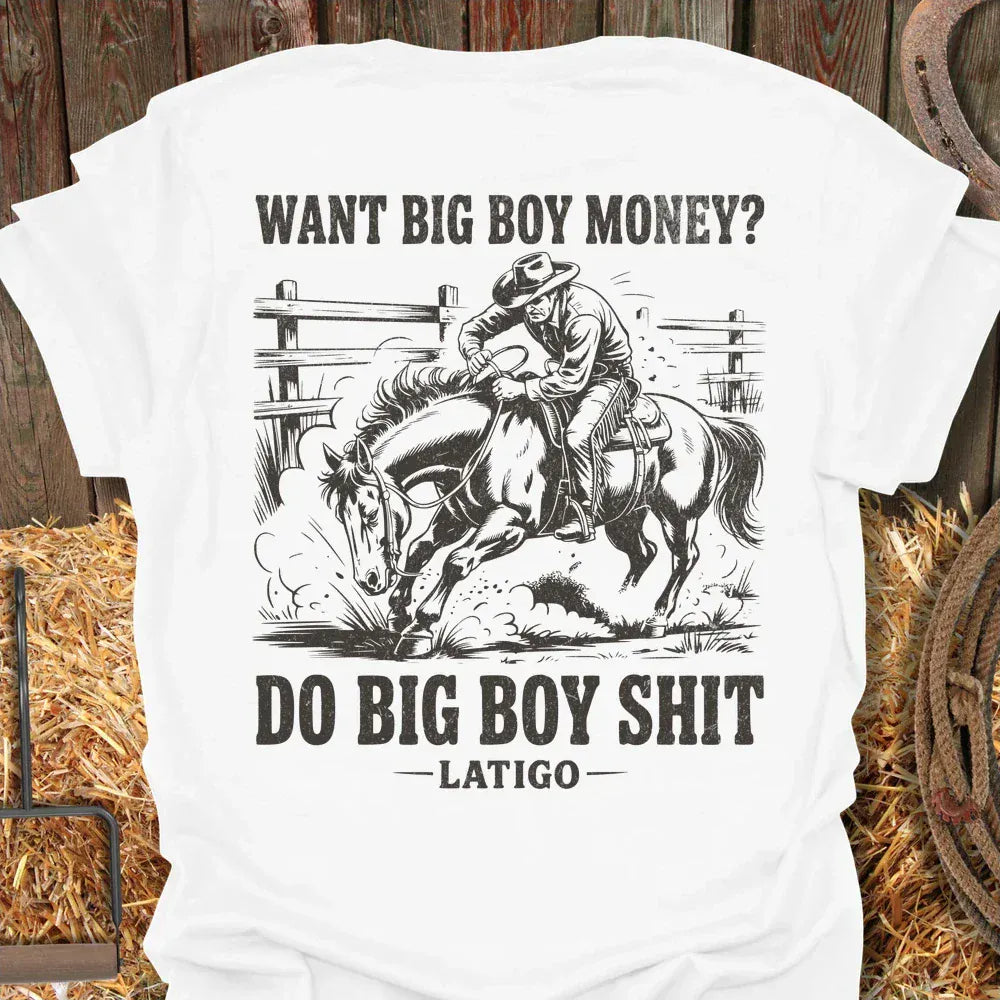 Latigo-Cowboy Authentics White / S Big Boy Tee