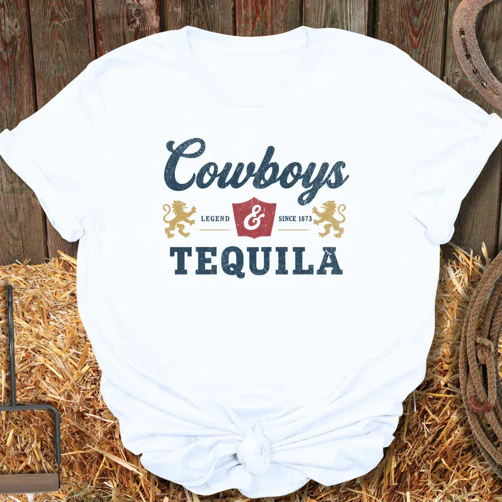 Latigo-Cowboy Authentics White / S Cowboys Tee