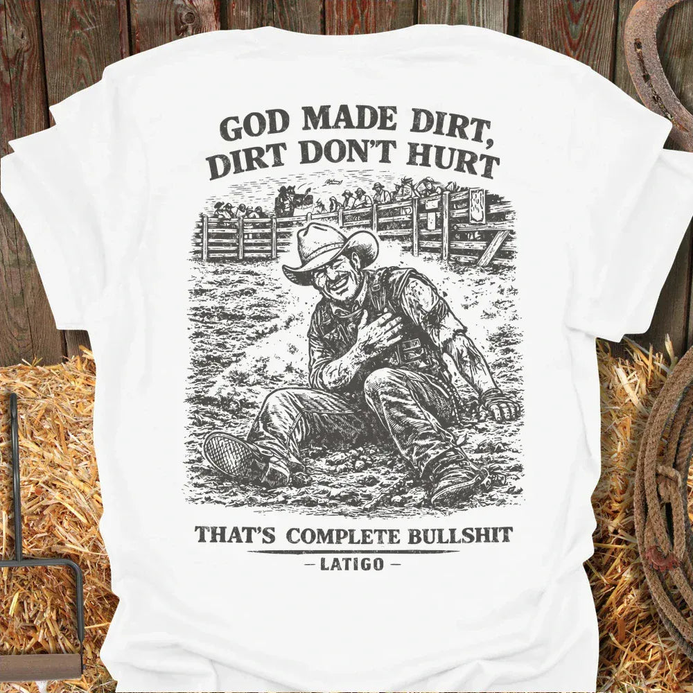 Latigo-Cowboy Authentics White / S Dirt Hurts Tee