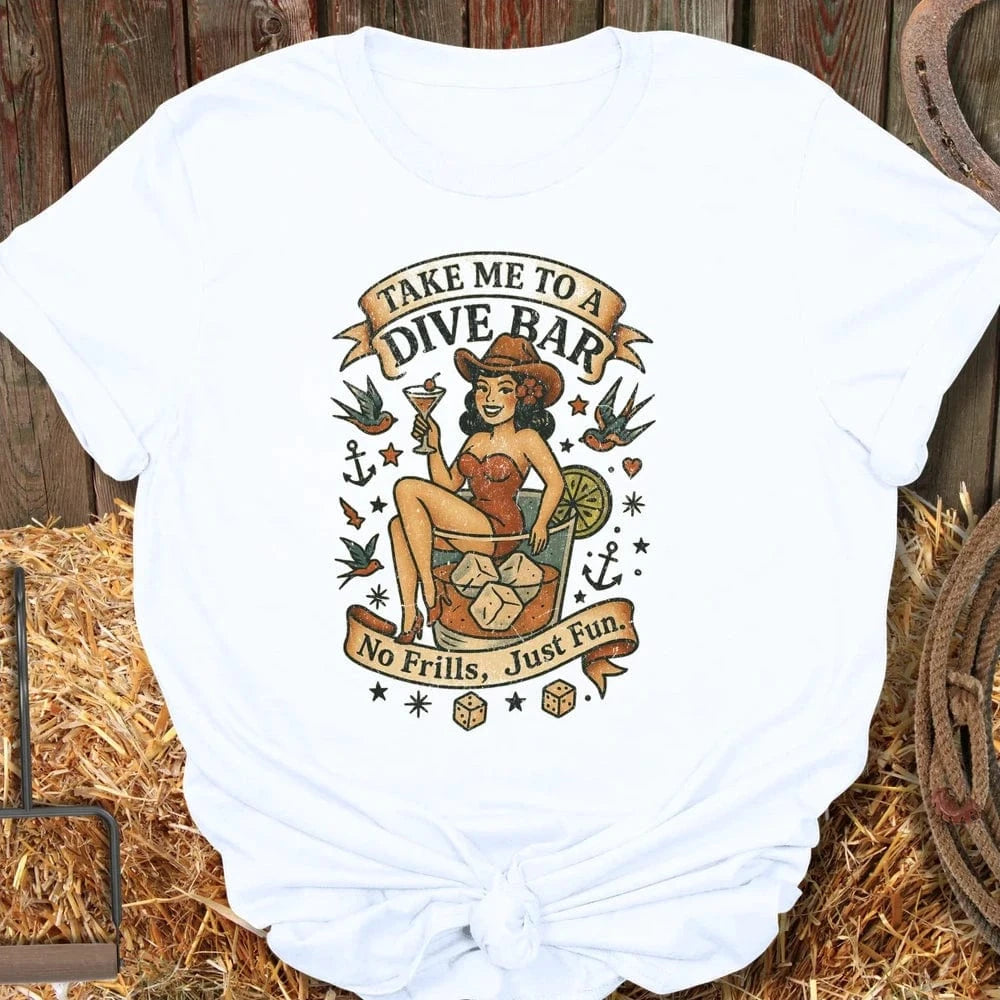 Latigo-Cowboy Authentics White / S Dive Bar Tee