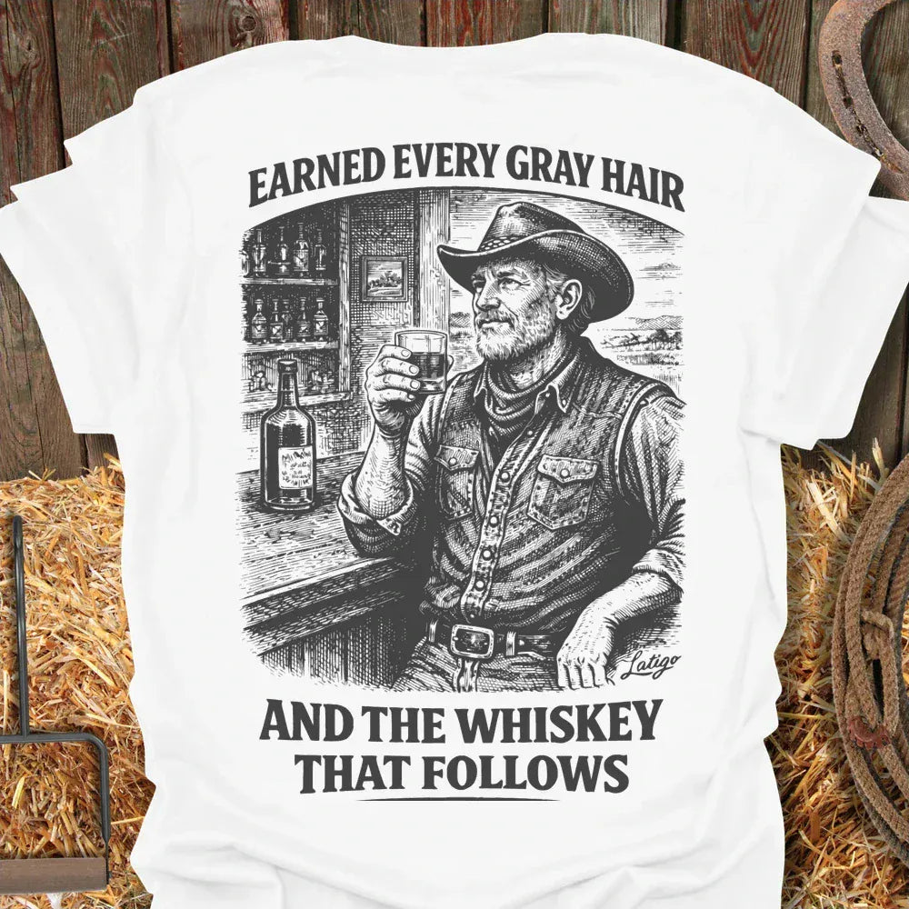 Latigo-Cowboy Authentics White / S Earned Gray Tee