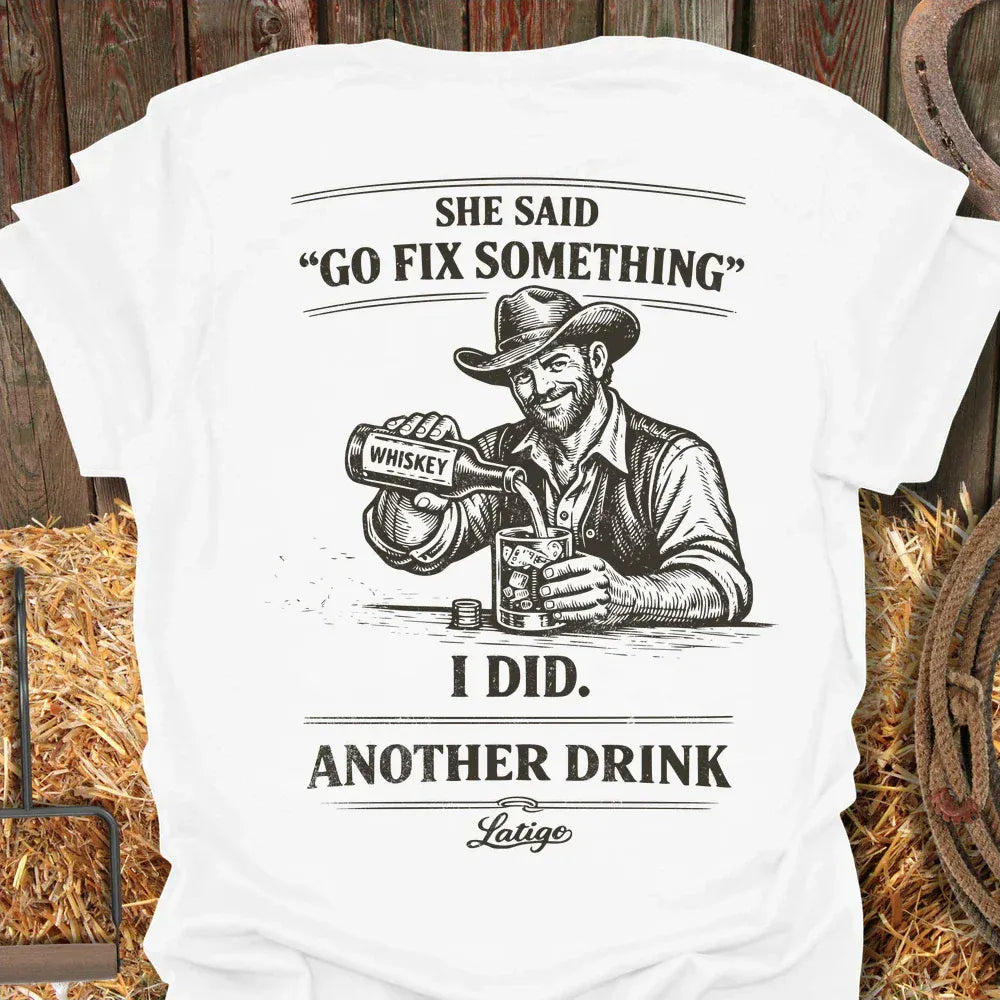 Latigo-Cowboy Authentics White / S Fix Something Tee