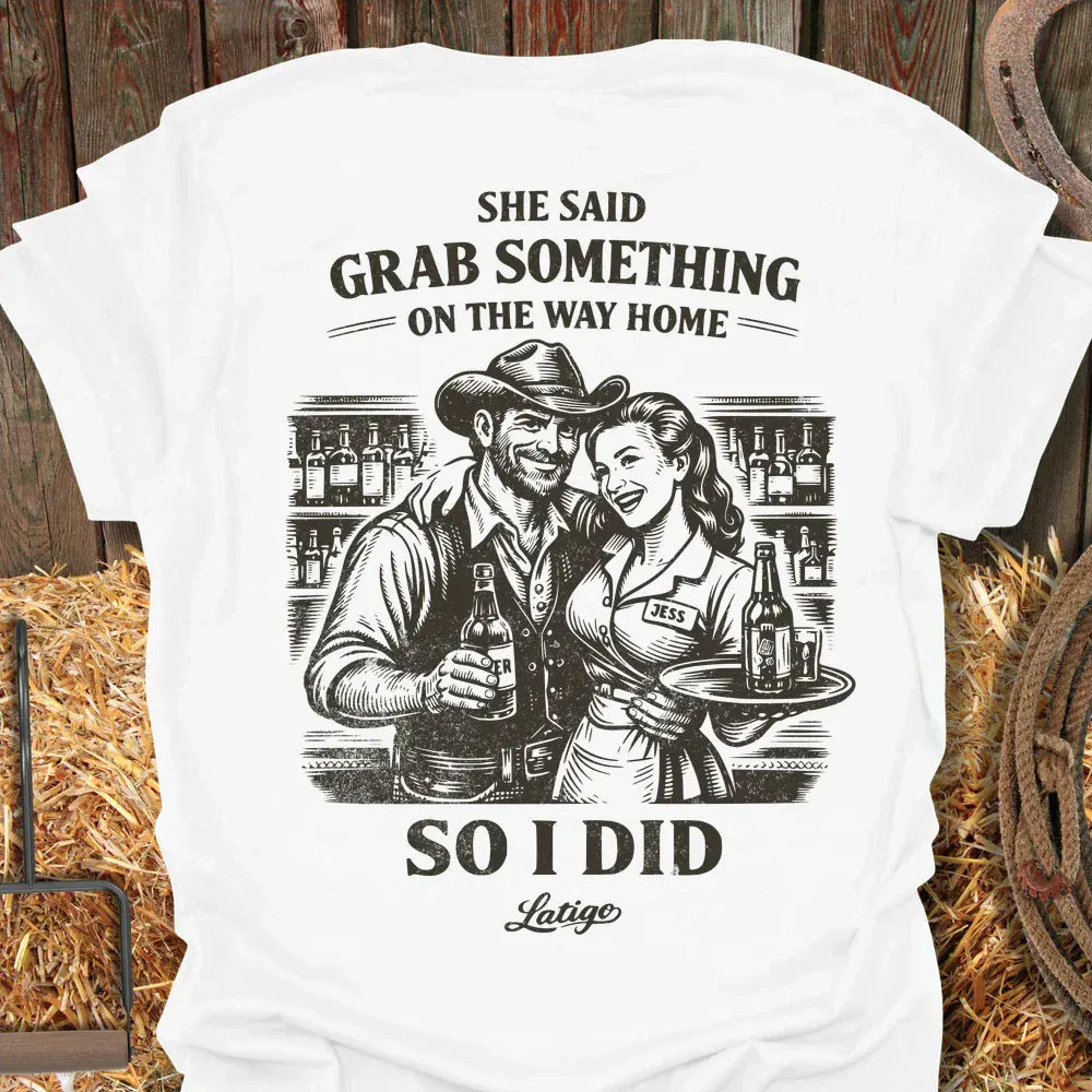 Latigo-Cowboy Authentics White / S Grab Something Tee