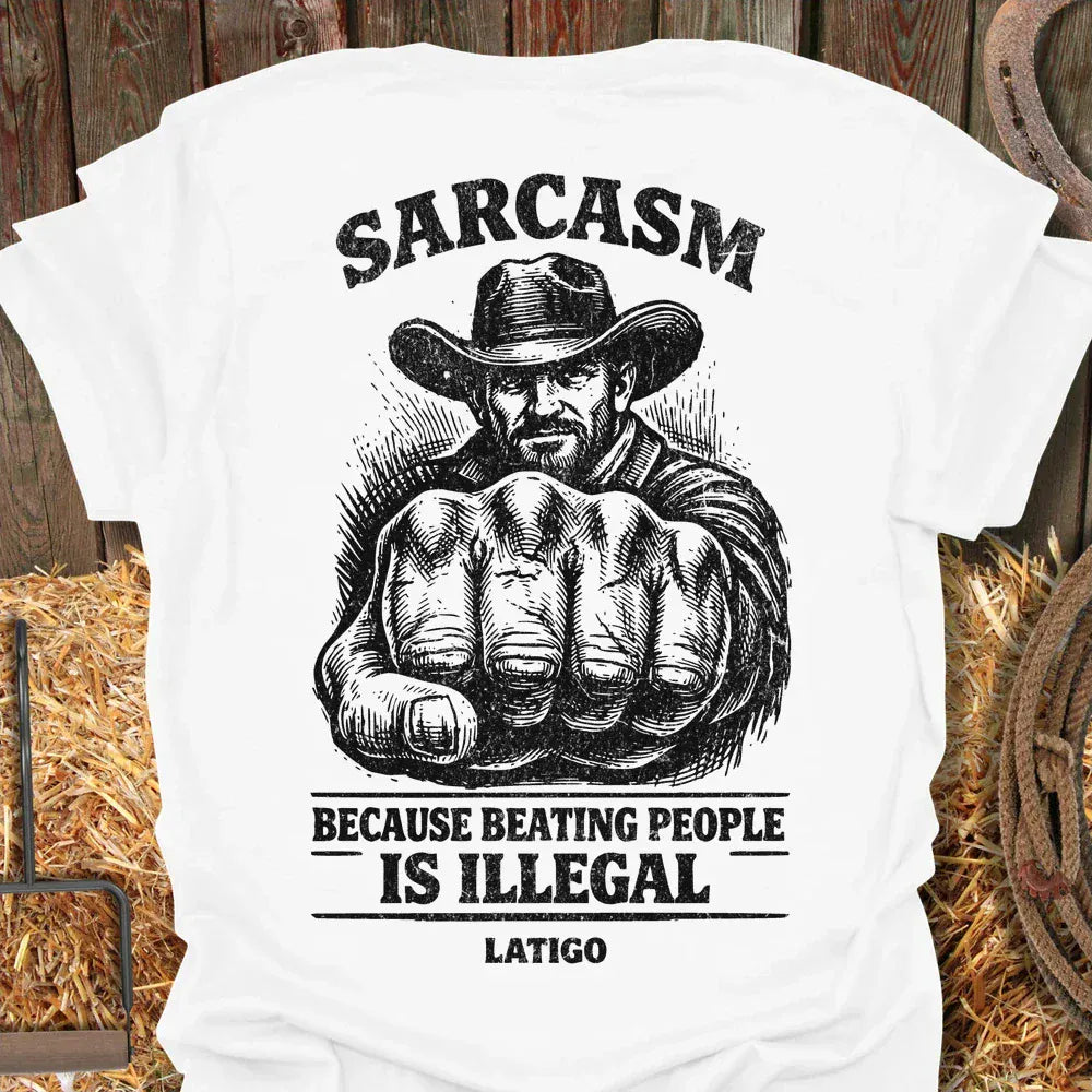 Latigo-Cowboy Authentics White / S Sarcasm Tee