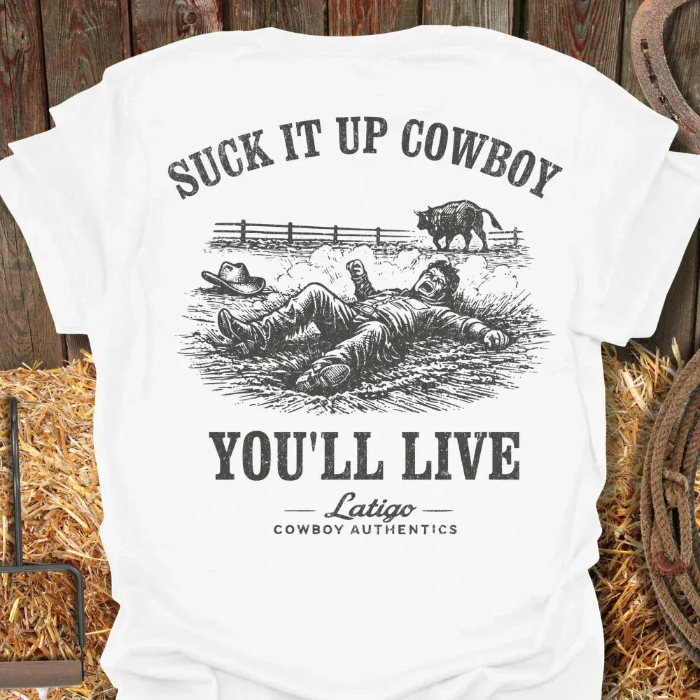 Latigo-Cowboy Authentics White / S Suck It Tee