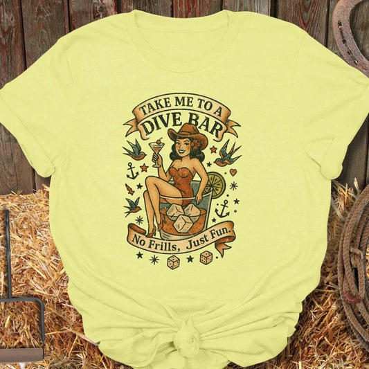 Latigo-Cowboy Authentics Cornsilk / S Dive Bar Tee