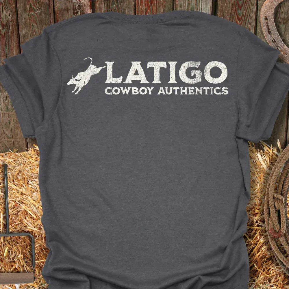Latigo-Cowboy Authentics Dark Heather / S Bullshirt Tee