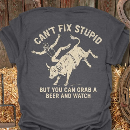 Latigo-Cowboy Authentics Dark Heather / S Fix Stupid Tee