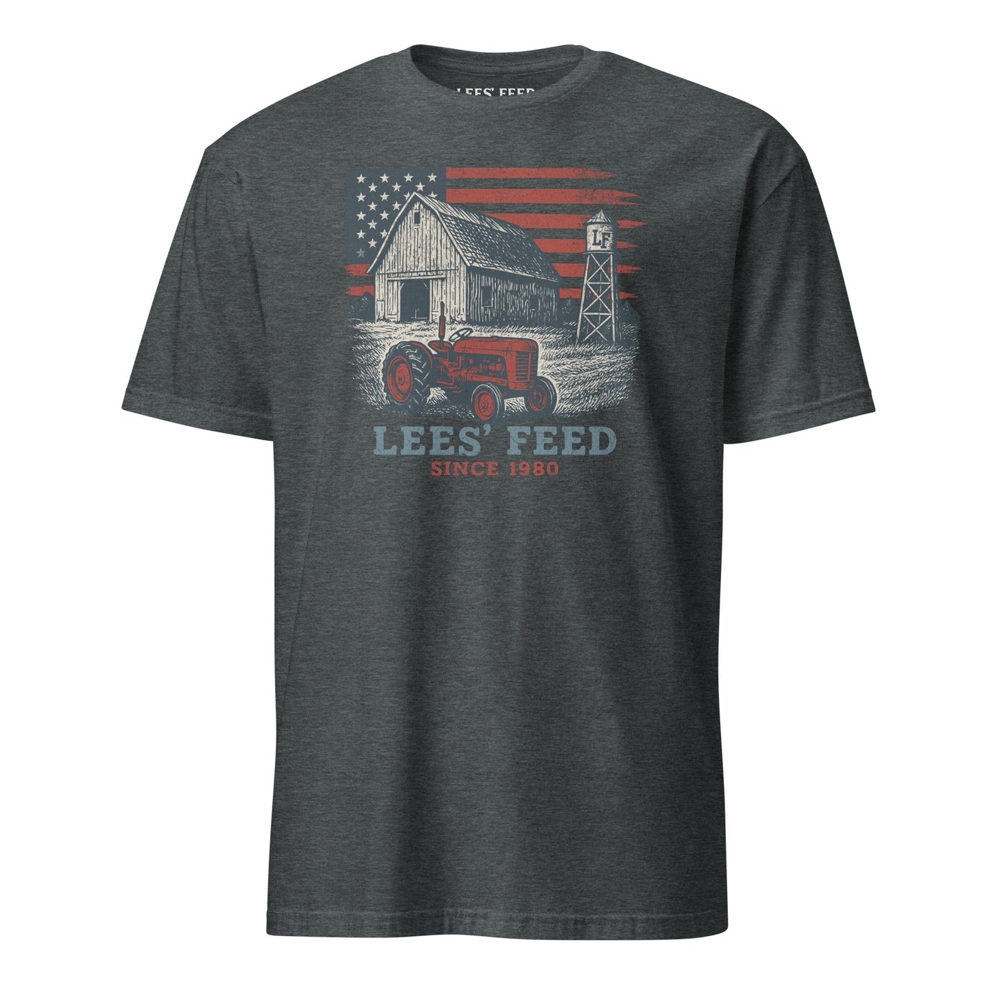 Latigo-Cowboy Authentics Dark Heather / S Lees' Feed Barn and Tractor Tee