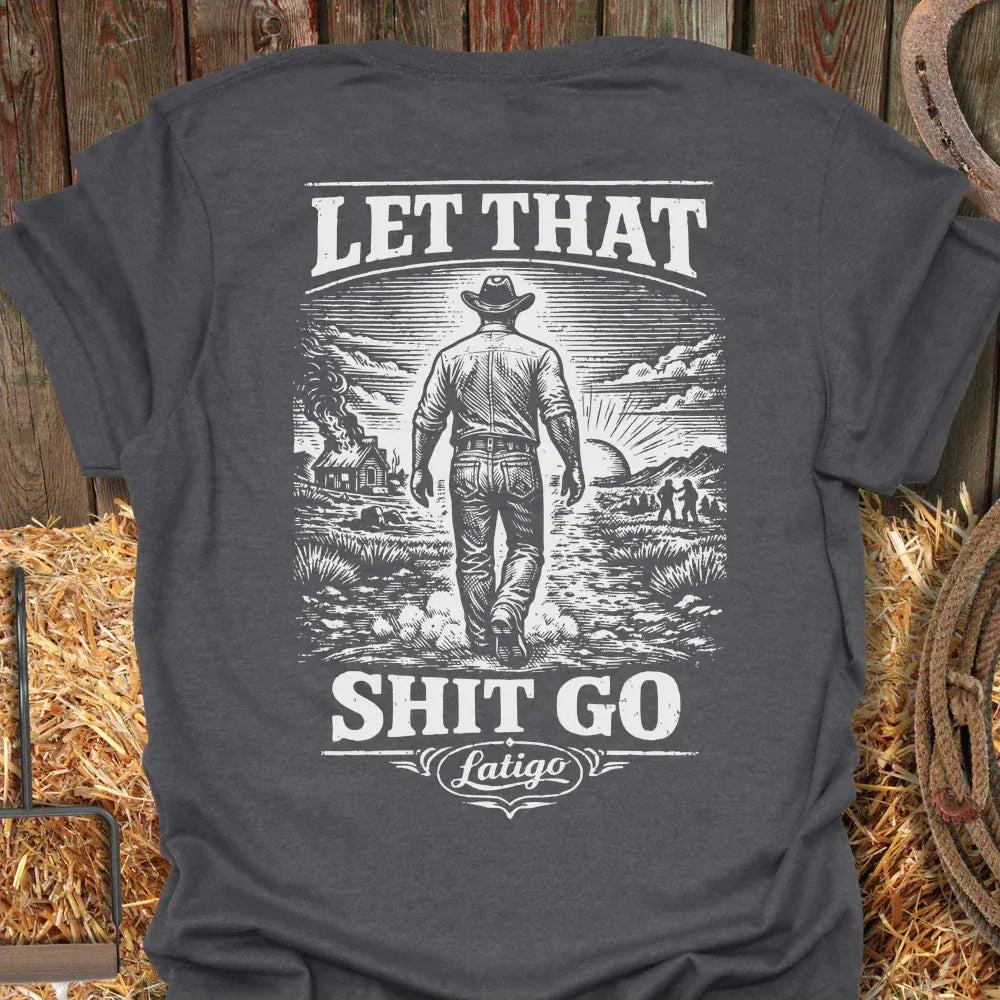 Latigo-Cowboy Authentics Dark Heather / S Let It Go Tee