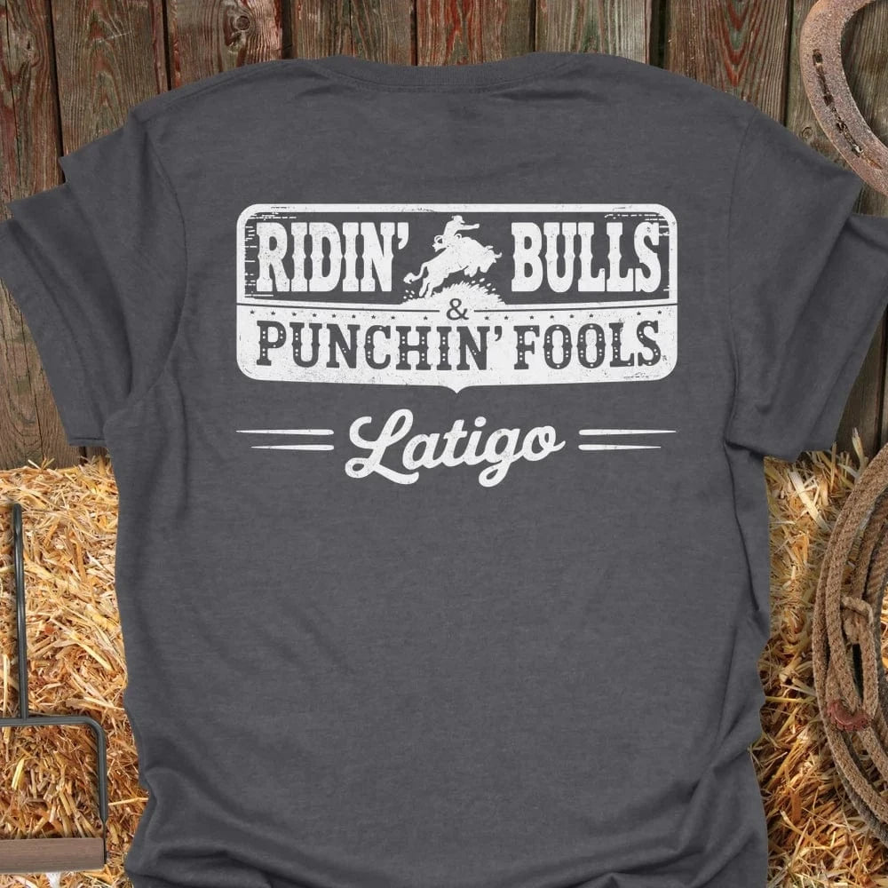 Latigo-Cowboy Authentics Dark Heather / S Punchin Fools