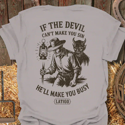 Latigo-Cowboy Authentics Ice Grey / S Busy Tee