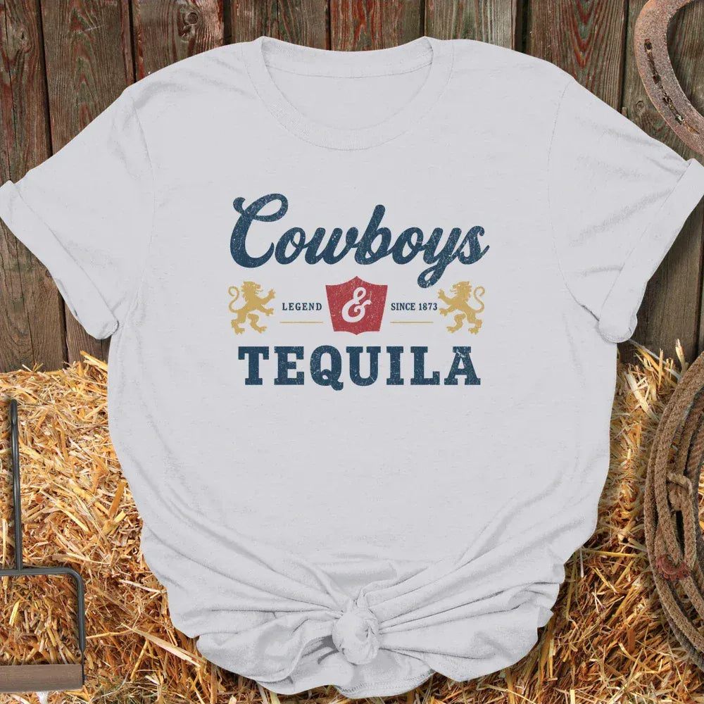 Latigo-Cowboy Authentics Ice Grey / S Cowboys Tee
