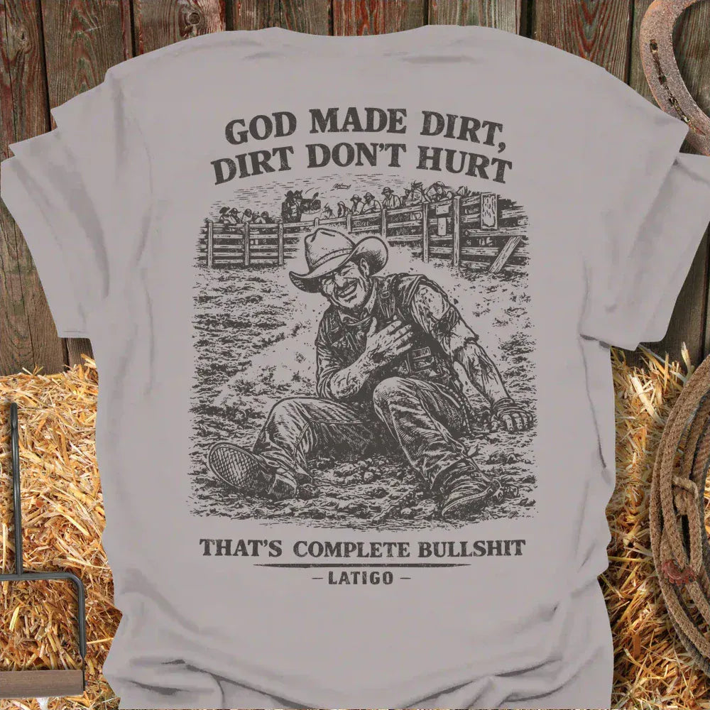 Latigo-Cowboy Authentics Ice Grey / S Dirt Hurts Tee