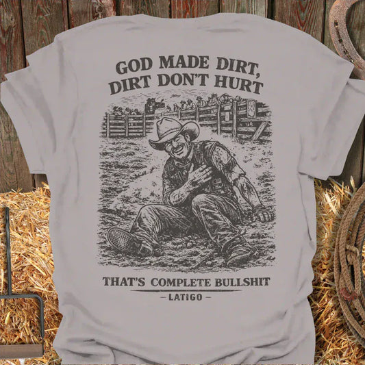 Latigo-Cowboy Authentics Ice Grey / S Dirt Hurts Tee