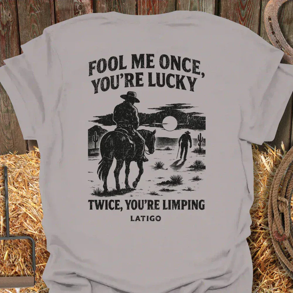 Latigo-Cowboy Authentics Ice Grey / S Fool Me Tee