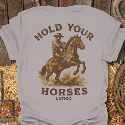 Latigo-Cowboy Authentics Ice Grey / S Hold Tee