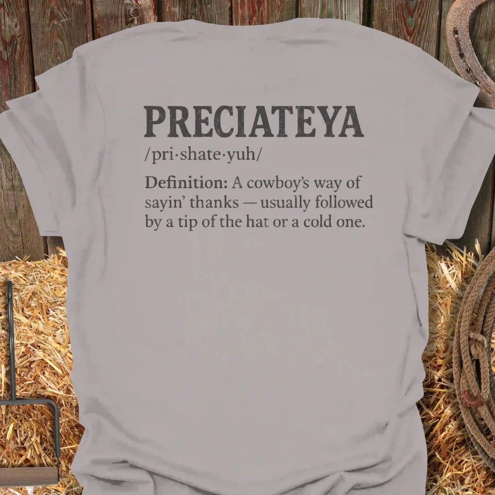 Latigo-Cowboy Authentics Ice Grey / S Preciateya Tee