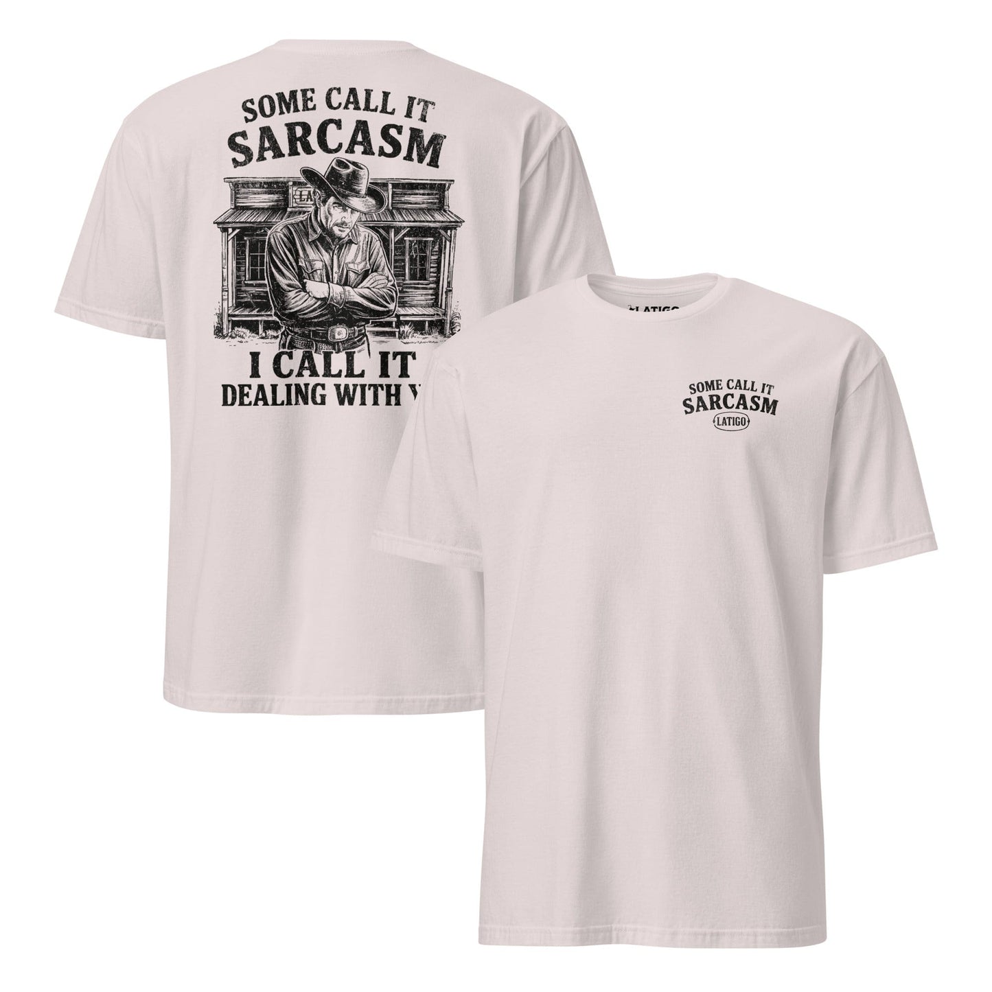 Latigo-Cowboy Authentics Ice Grey / S Sarcasm  Tee