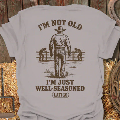 Latigo-Cowboy Authentics Ice Grey / S Seasoned Tee