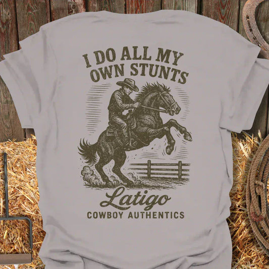 Latigo-Cowboy Authentics Ice Grey / S Stunts Tee