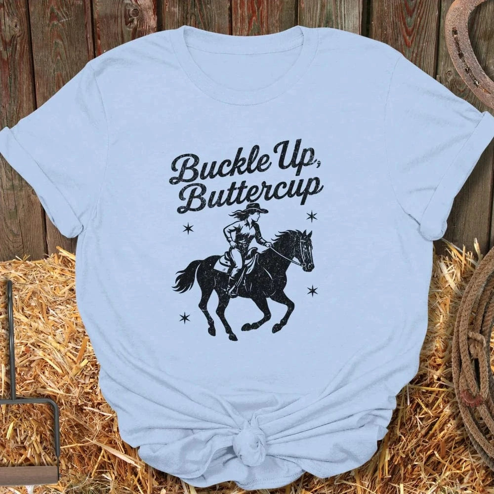 Latigo-Cowboy Authentics Light Blue / S Buttercup Tee