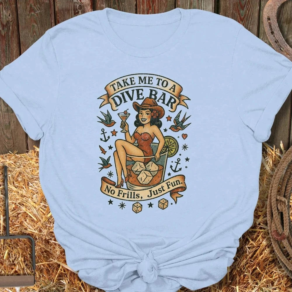 Latigo-Cowboy Authentics Light Blue / S Dive Bar Tee