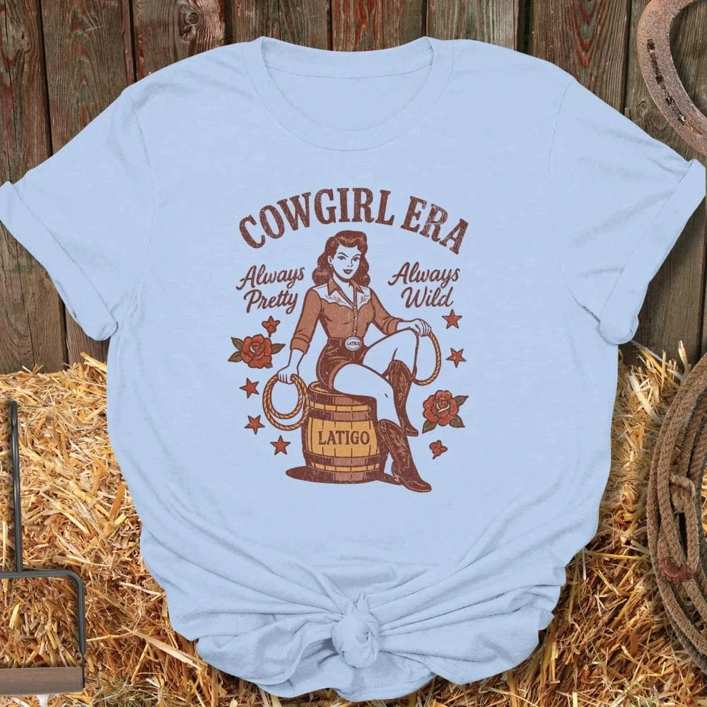 Latigo-Cowboy Authentics Light Blue / S Era Tee