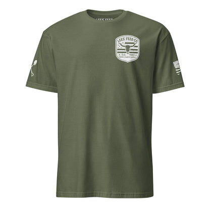 Latigo-Cowboy Authentics Military Green / S Lees' Feed - Heritage Badge Tee