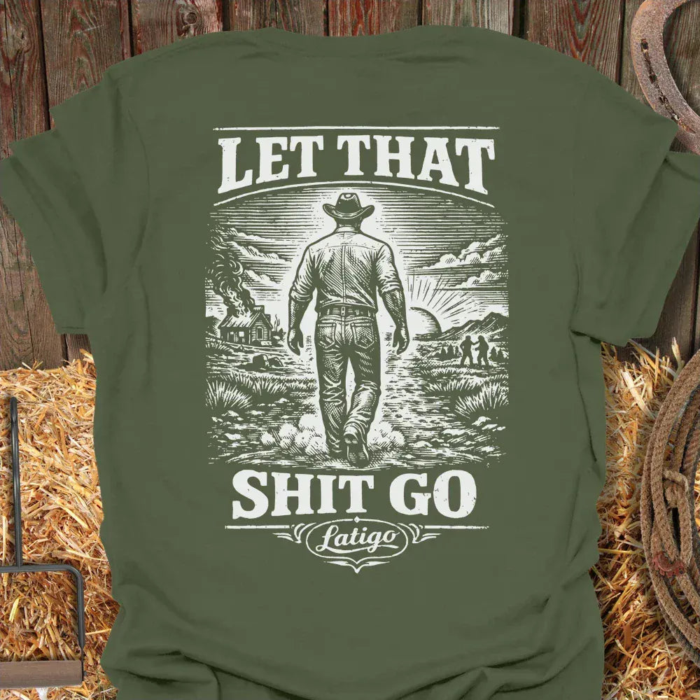 Latigo-Cowboy Authentics Military Green / S Let It Go Tee