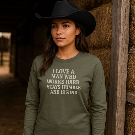 Latigo-Cowboy Authentics Military Green / S My Man Tee