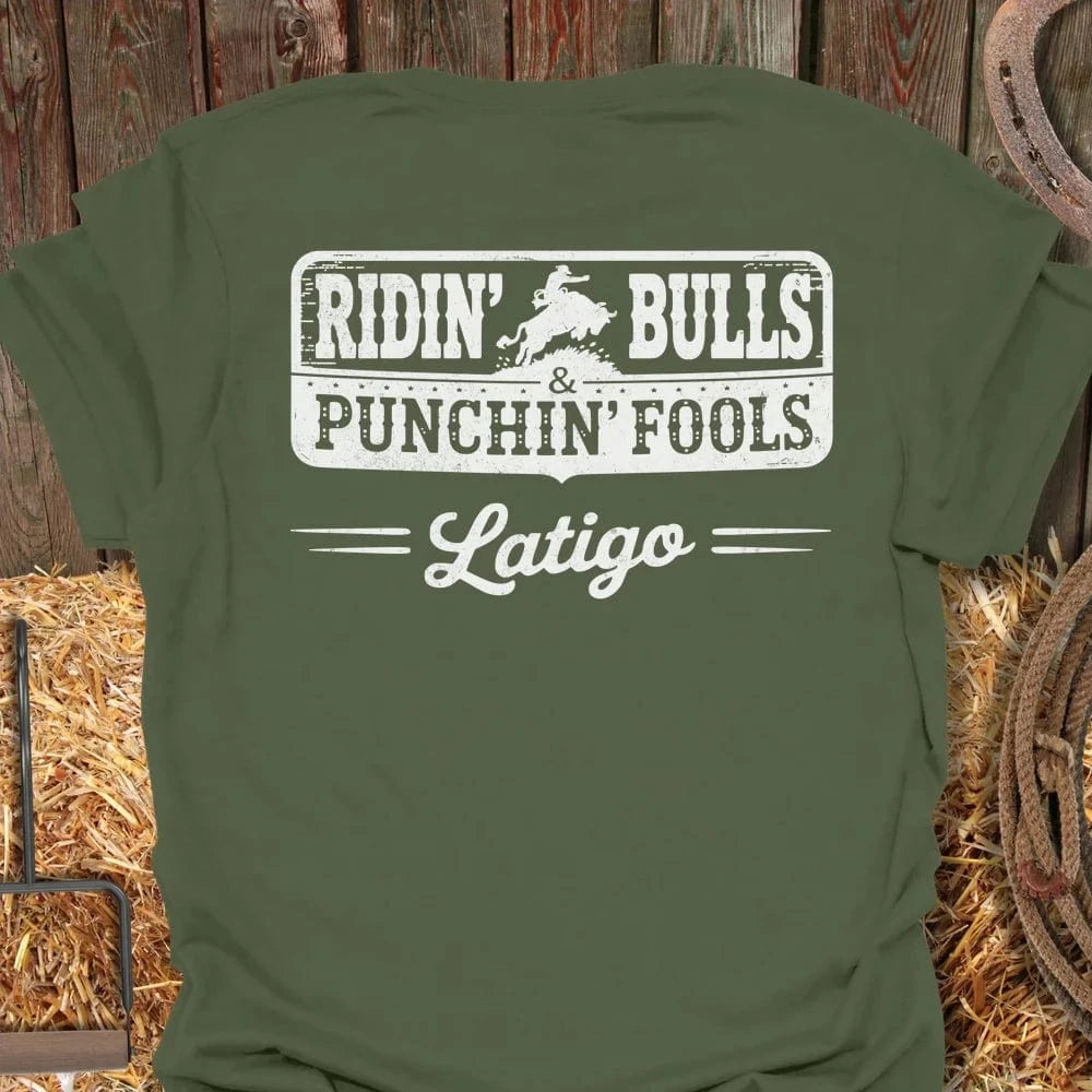Latigo-Cowboy Authentics Military Green / S Punchin Fools
