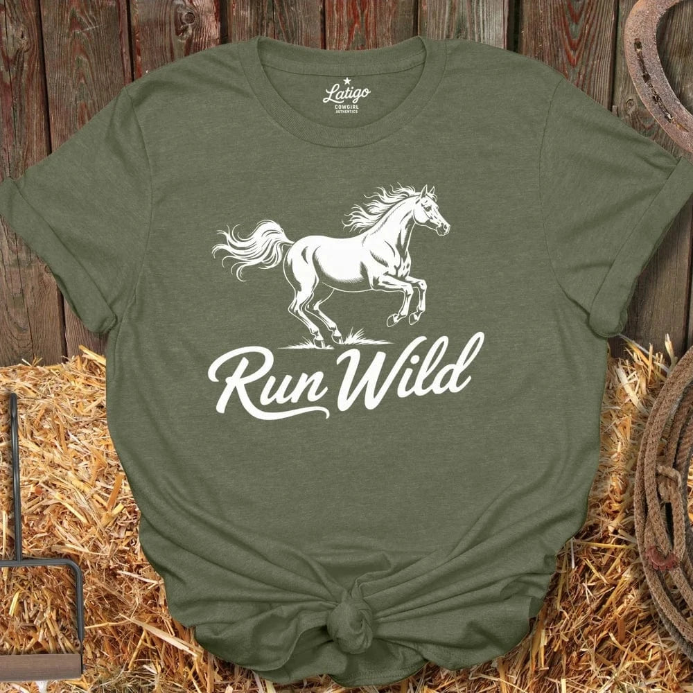 Latigo-Cowboy Authentics Military Green / S Run WIld
