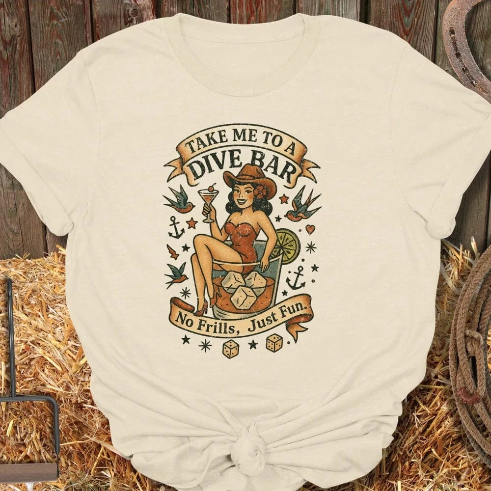 Latigo-Cowboy Authentics Natural / S Dive Bar Tee