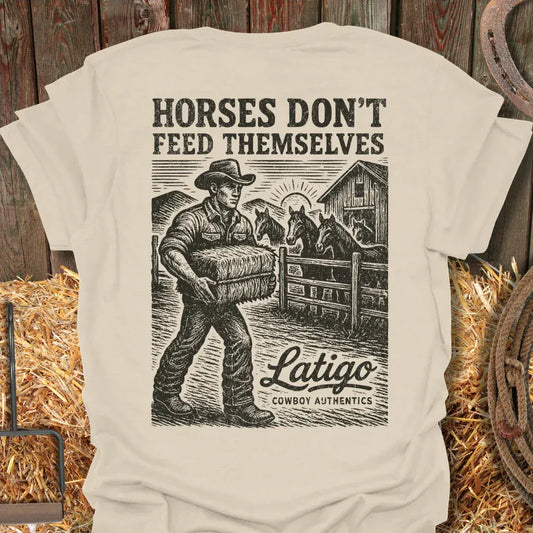Latigo-Cowboy Authentics Natural / S Feed Them Tee