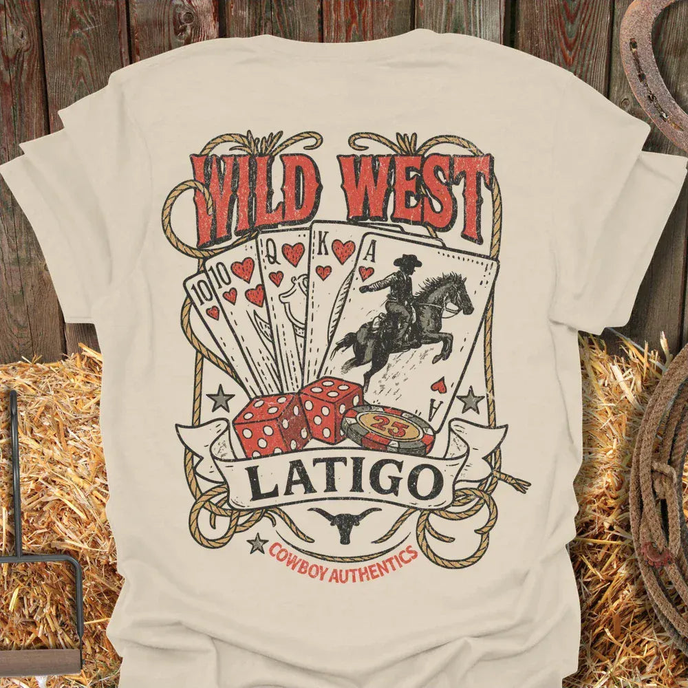 Latigo-Cowboy Authentics Natural / S Gambler Tee