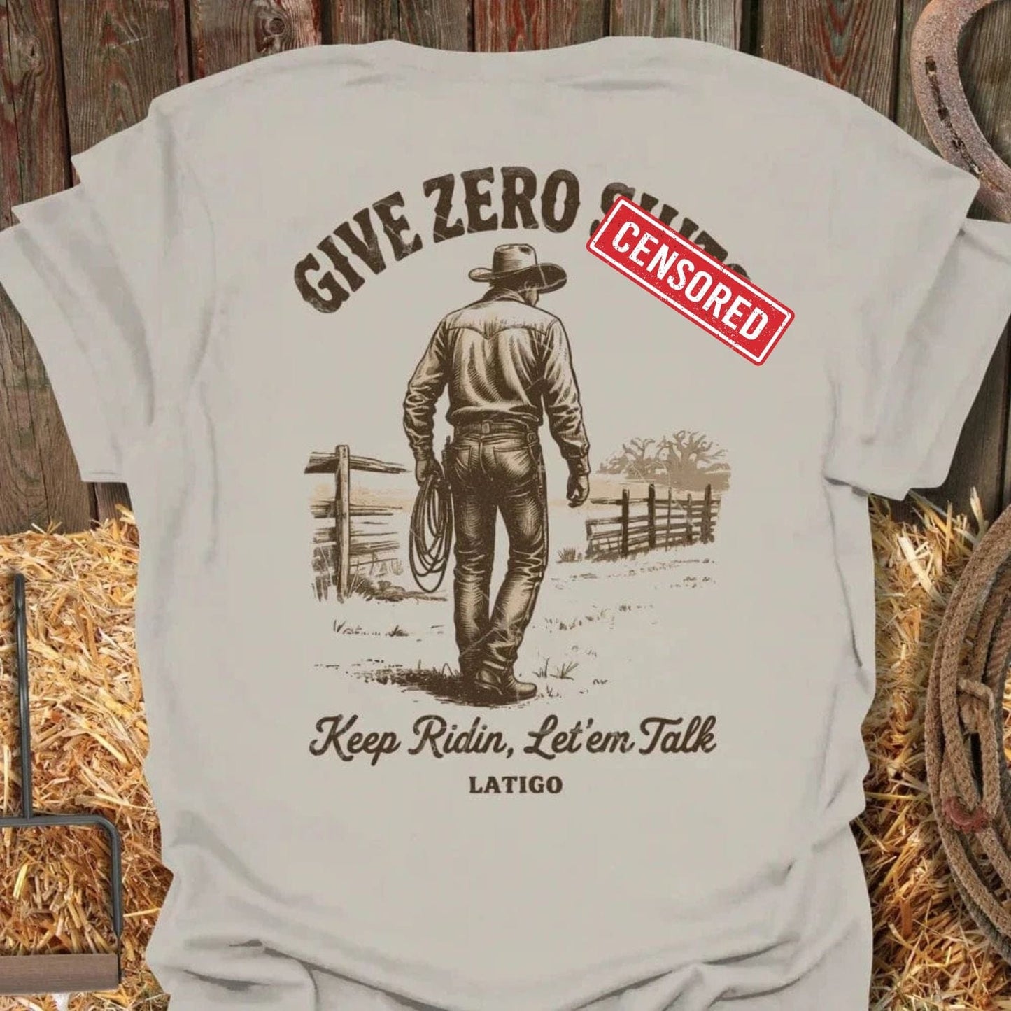 Latigo-Cowboy Authentics Natural / S Give