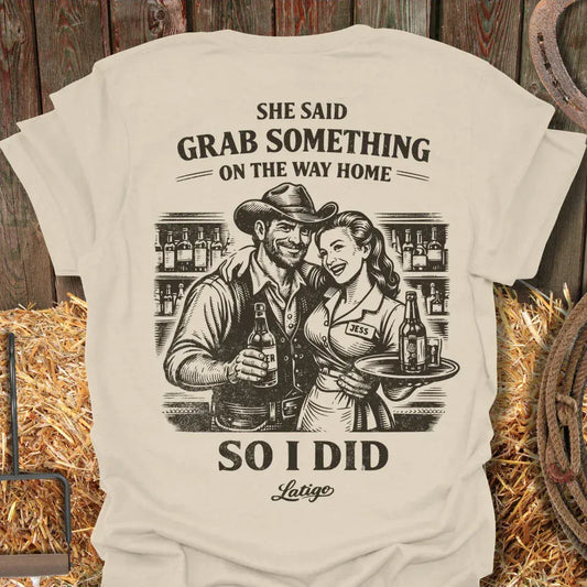 Latigo-Cowboy Authentics Natural / S Grab Something Tee