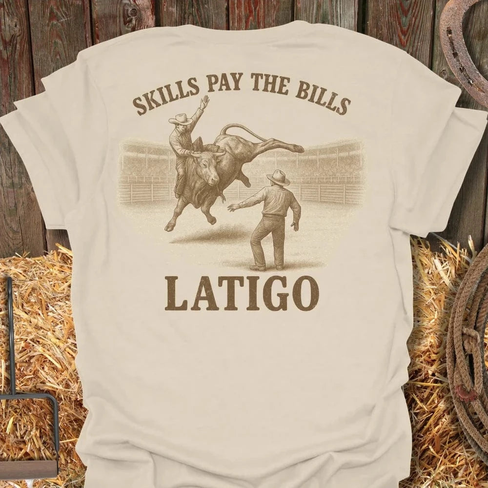 Latigo-Cowboy Authentics Natural / S Skills Tee