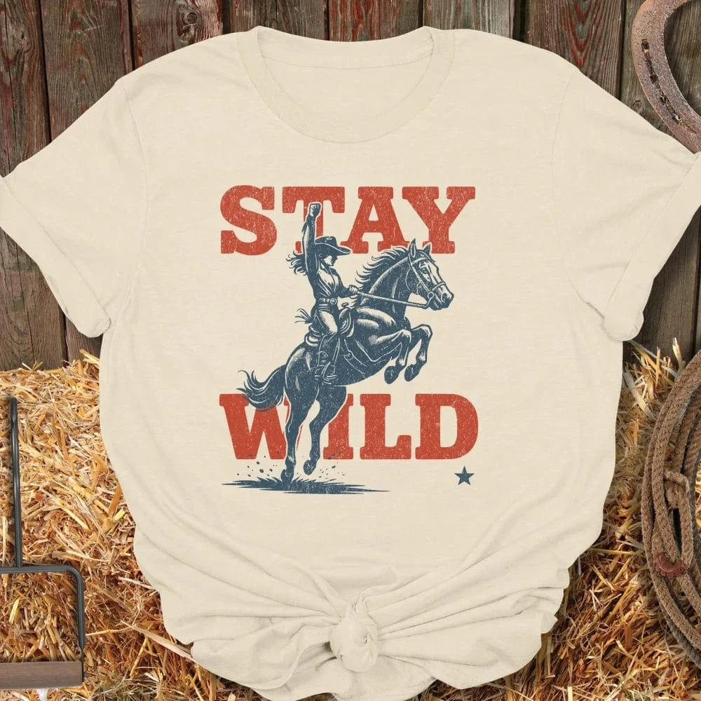 Latigo-Cowboy Authentics Natural / S Stay Wild Tee